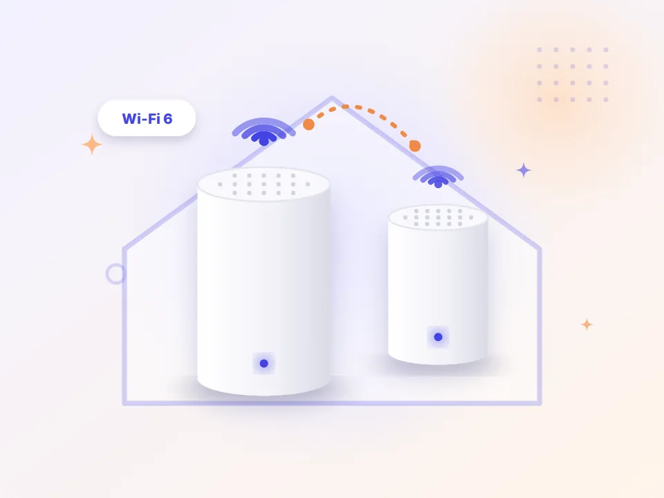 TP-Link Deco X50 mesh Wi-Fi covering a whole home (illustration)